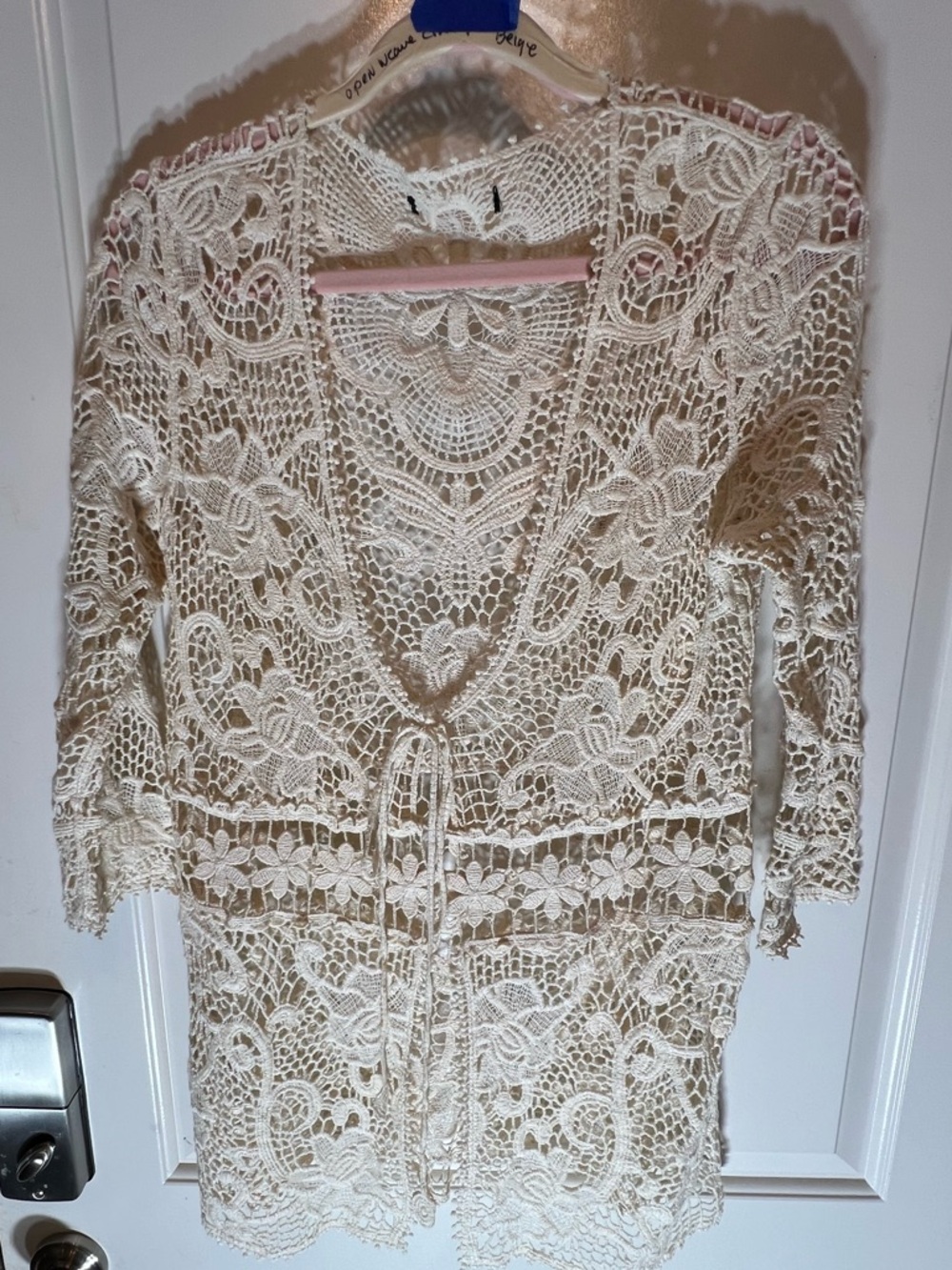Design Works Floral Lace Cardigan. 
Size: M.  Asking: $40.